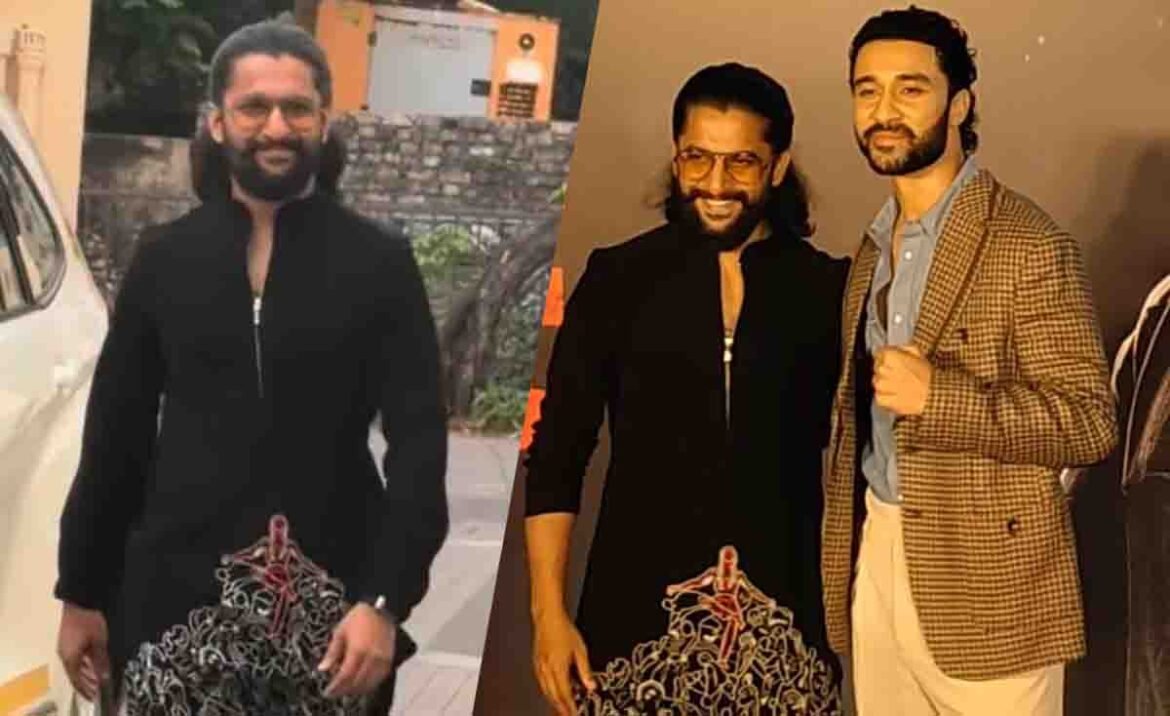 प्रेस कॉन्फ्रेंस में प्रिंटेड आउटफिट और गॉगल्स में नजर आते नानी