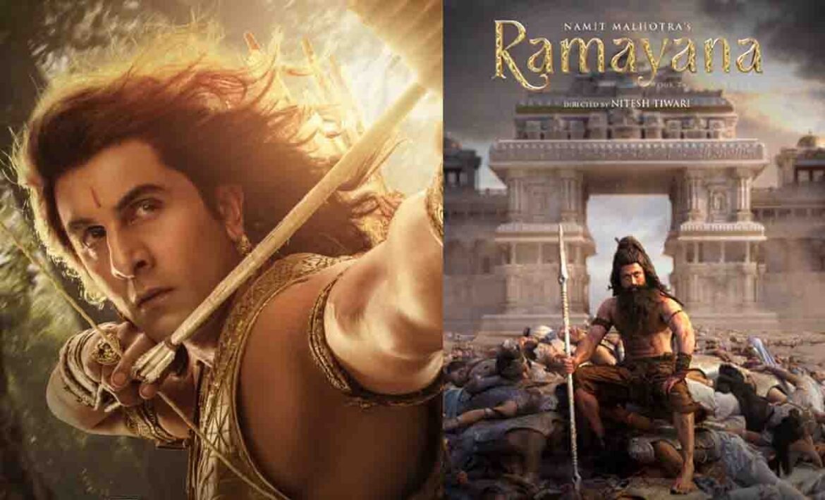 ramayanam फिल्म के अंतरराष्ट्रीय ट्रेलर लॉन्च कार्यक्रम में रणबीर कपूर, साई पल्लवी, यश, रवि दुबे और निर्देशक नितेश तिवारी